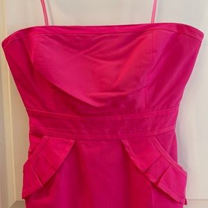 J Crew Hot Pink Cocktail Dress